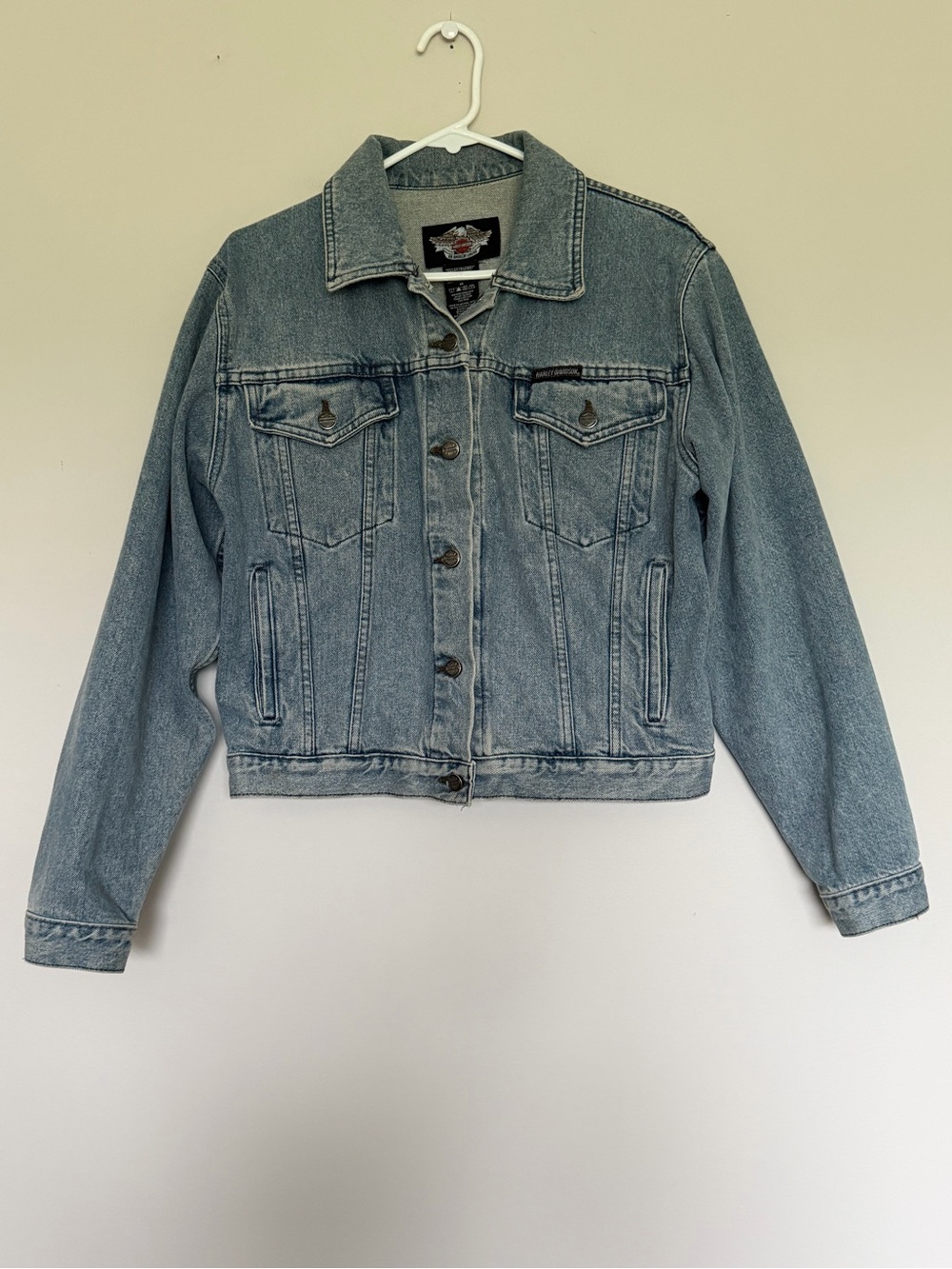 Harley-Davidson Denim Jacket Women’s Medium Light Wash 100% Cotton